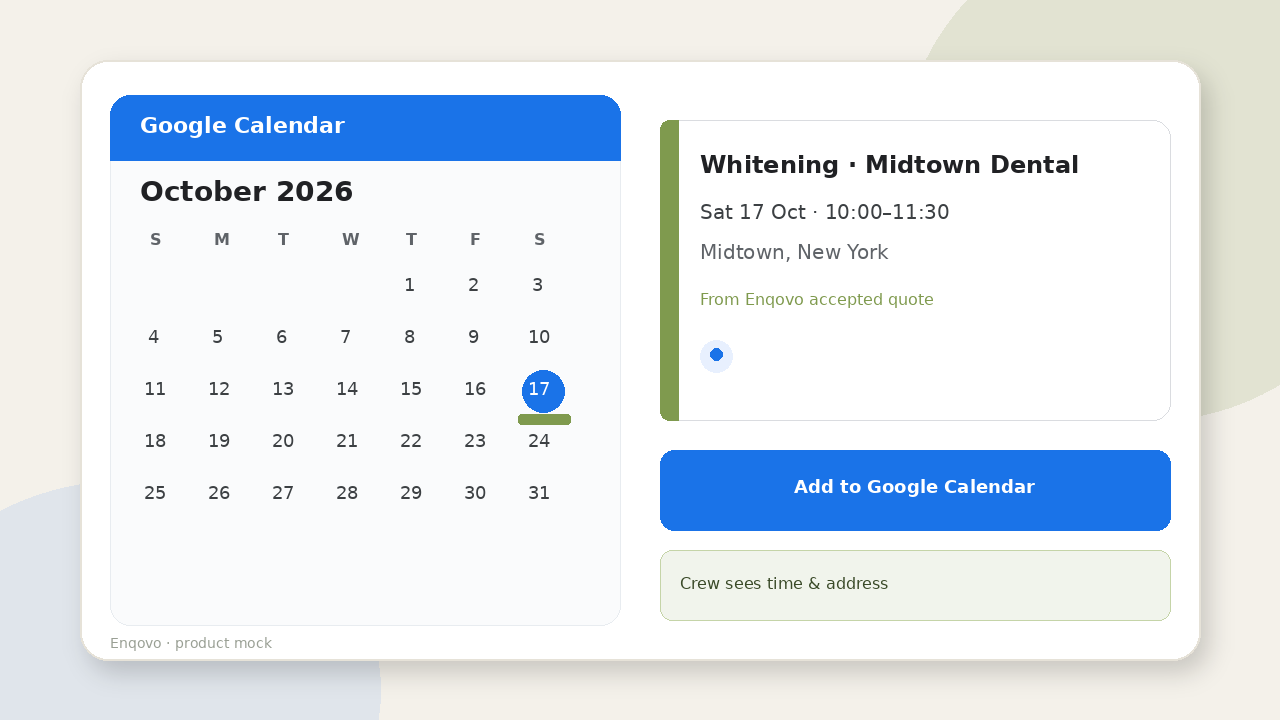 Add to Google Calendar